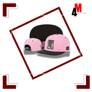 4M Mũ Snapback Thiết Kế Màu Hồng Cá Tính